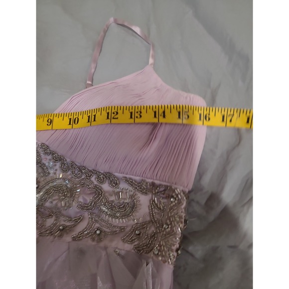 Sue Wong Nocturne Lilac Cascading petal bead dress Y2K Style wedding prom SZ 6 - Picture 9 of 12